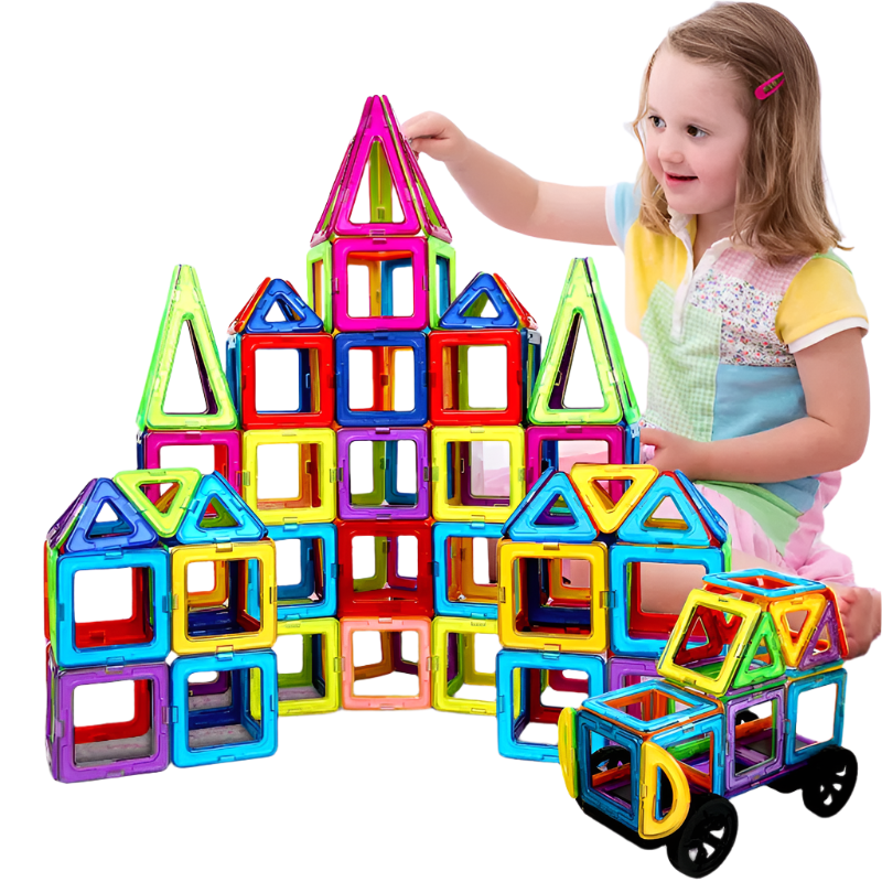 Magnetische Bausteine für Kinder | Magnetix Architekten-Set