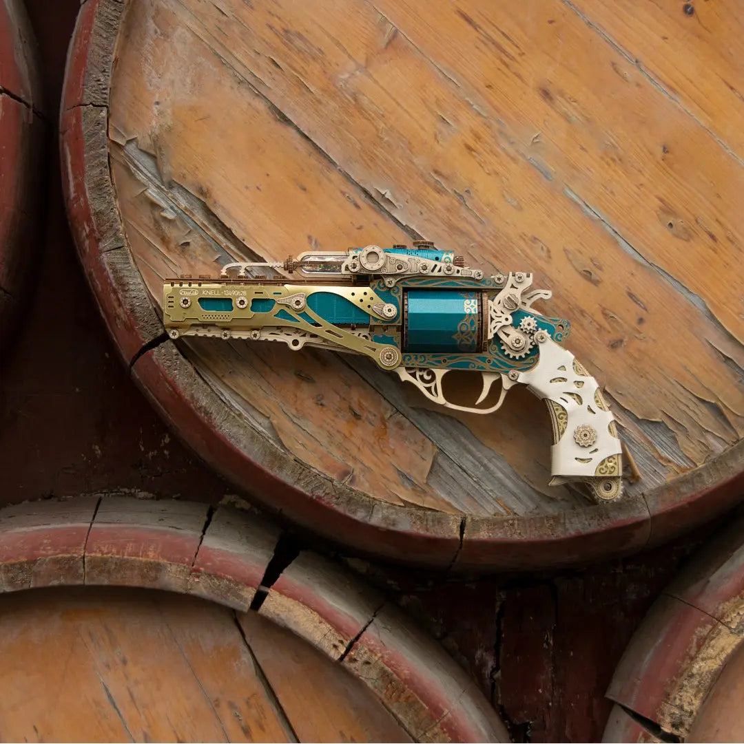 Steam Revolver 3D Wooden Puzzle MISS IRON