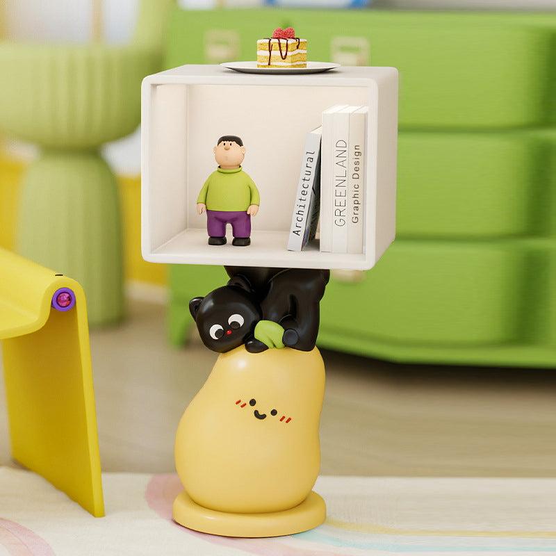 Schmaler Kindernachttisch mit 2 Ebenen