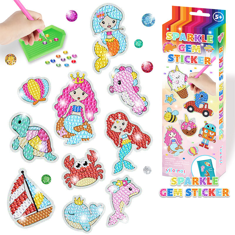 Diamant-DIY-Aufkleber | Ein schönes kreatives Bastelstück für Kinder - Fördert kreatives Spiel und Fantasie