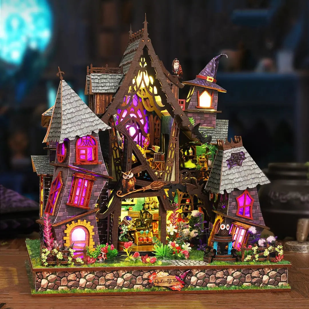Strange Castle DIY Miniature House Kit Fifijoy