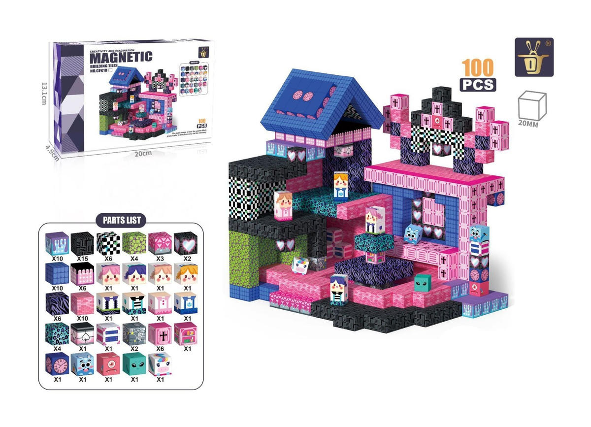 Magnetische Bausteine Set – STEM Konstruktionswürfel für Kinder | SpielTopia