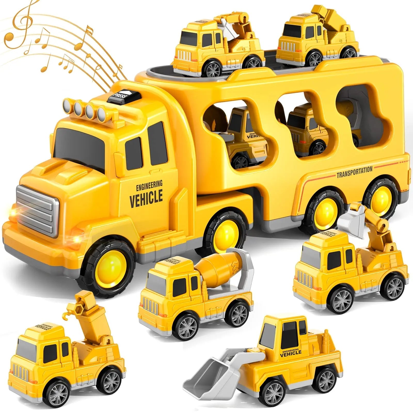 Diecast Lkw Spielzeug | Bildungsset - Bagger, Bulldozer und mehr