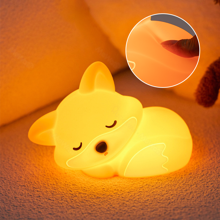 FoxGlow Fuchs-Nachtlicht für Kinder | USB-C, dimmbar | SpielTopia