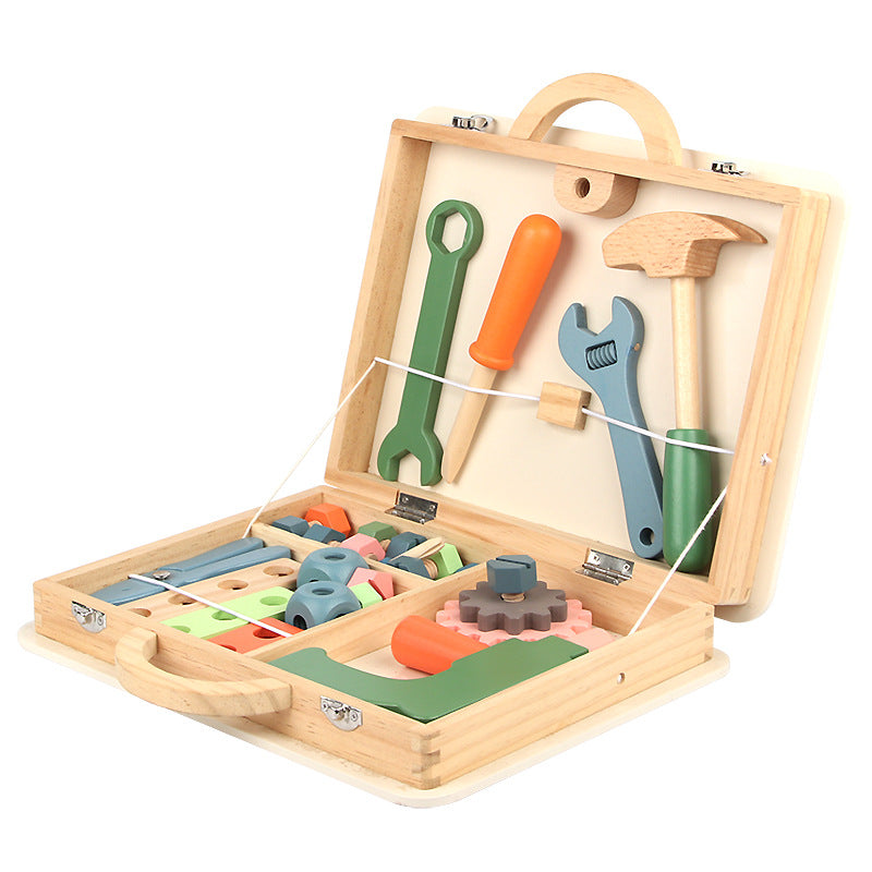 Werkzeugkoffer für Kinder aus Holz | Über 10 Werkzeuge