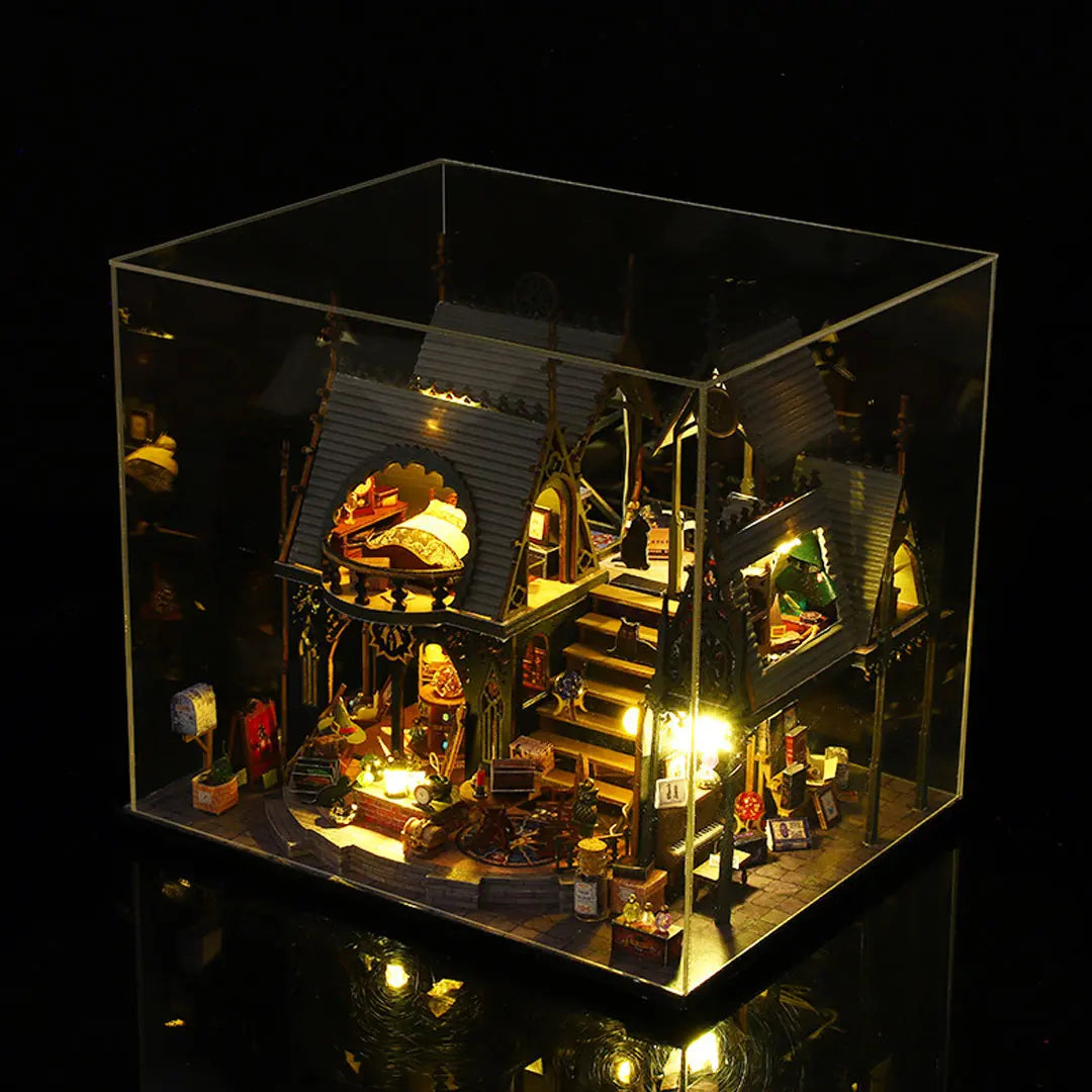 Luna Magic House DIY Wooden Dollhouse Kit Fifijoy