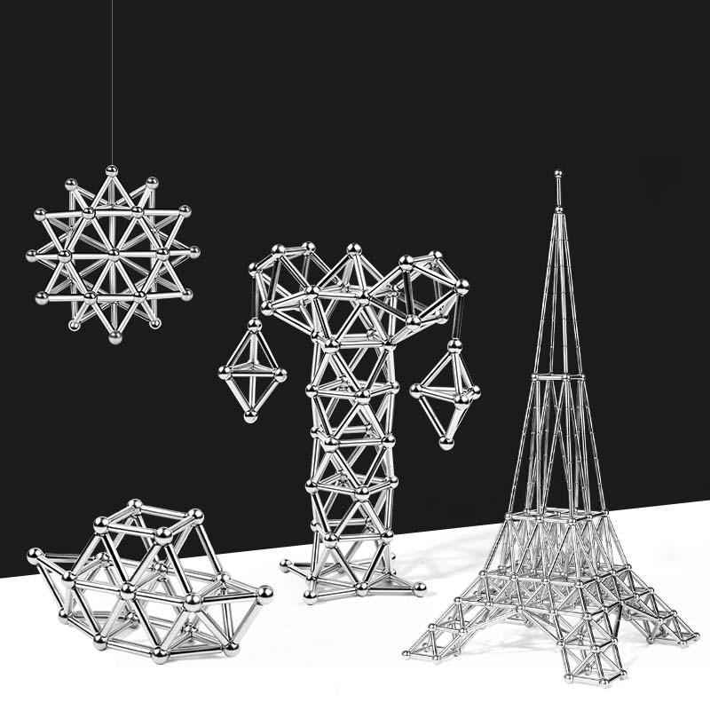 Magnetstäbe und Kugeln Bauset | Kreatives Konstruktionsspielzeug ab 14
