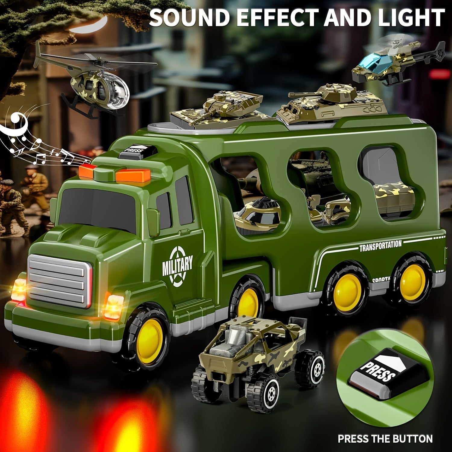 MiniTroopers Militär-Spielset mit Fahrzeugen für Kinder | Fördert fantasievolles Rollenspiel