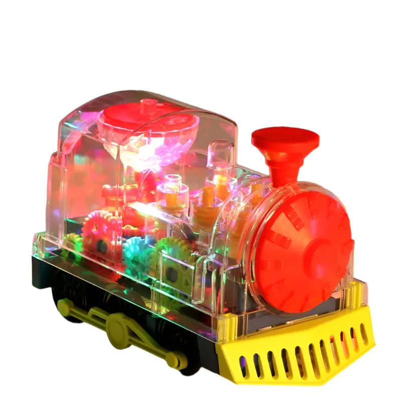 Transparenter Choo-Choo-Zug | Lustige und faszinierende Spielzeugbahn – Fördert kreatives Spielen und motorische Fähigkeiten