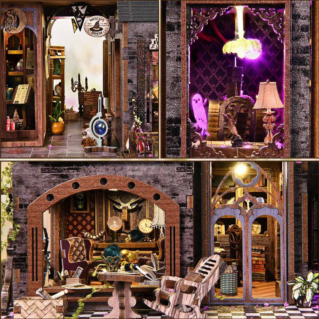 Magic Castle DIY Miniature Dollhouse Kit Fifijoy