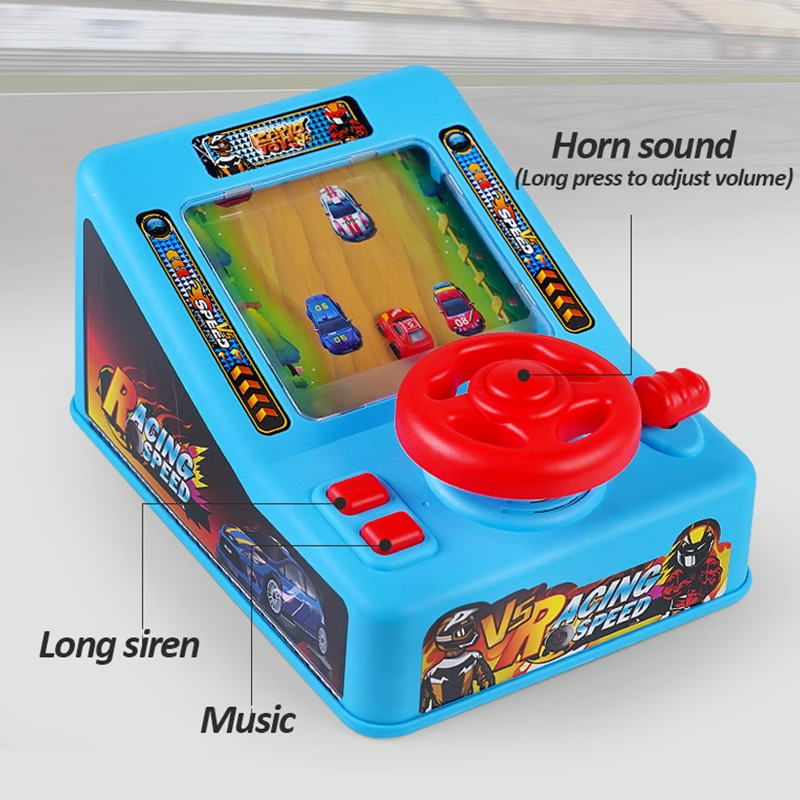 Spielkonsole Lenkrad für Kinder | Fahrsimulator mit Musik & Sound