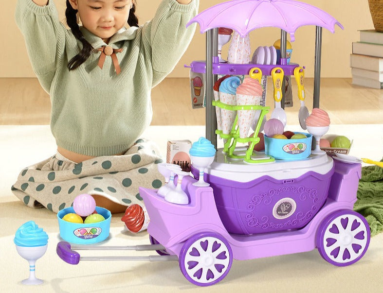 Eisdielen-Spielset für Kinder | Rollenspiel Eisladen