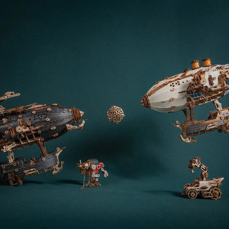 Steampunk Airships 3D Wooden Puzzle - MISSIRON