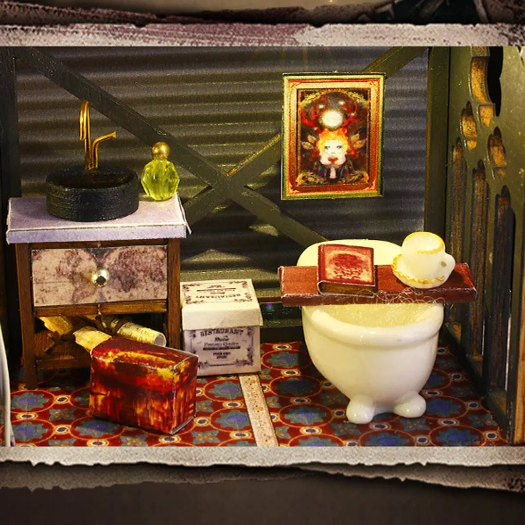 Luna Magic House DIY Wooden Dollhouse Kit Fifijoy