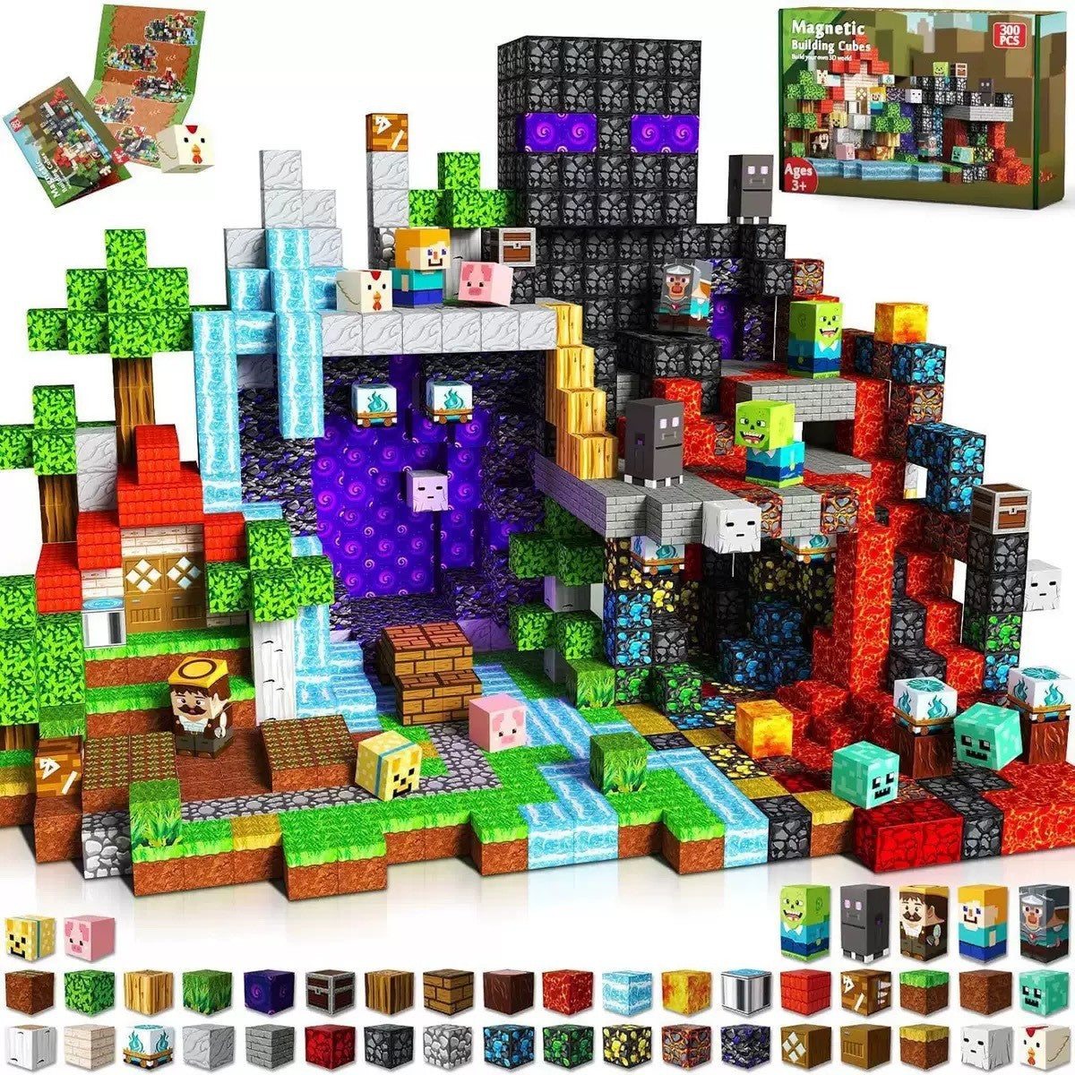 Magnetische Bausteine Set – STEM Konstruktionswürfel für Kinder | SpielTopia