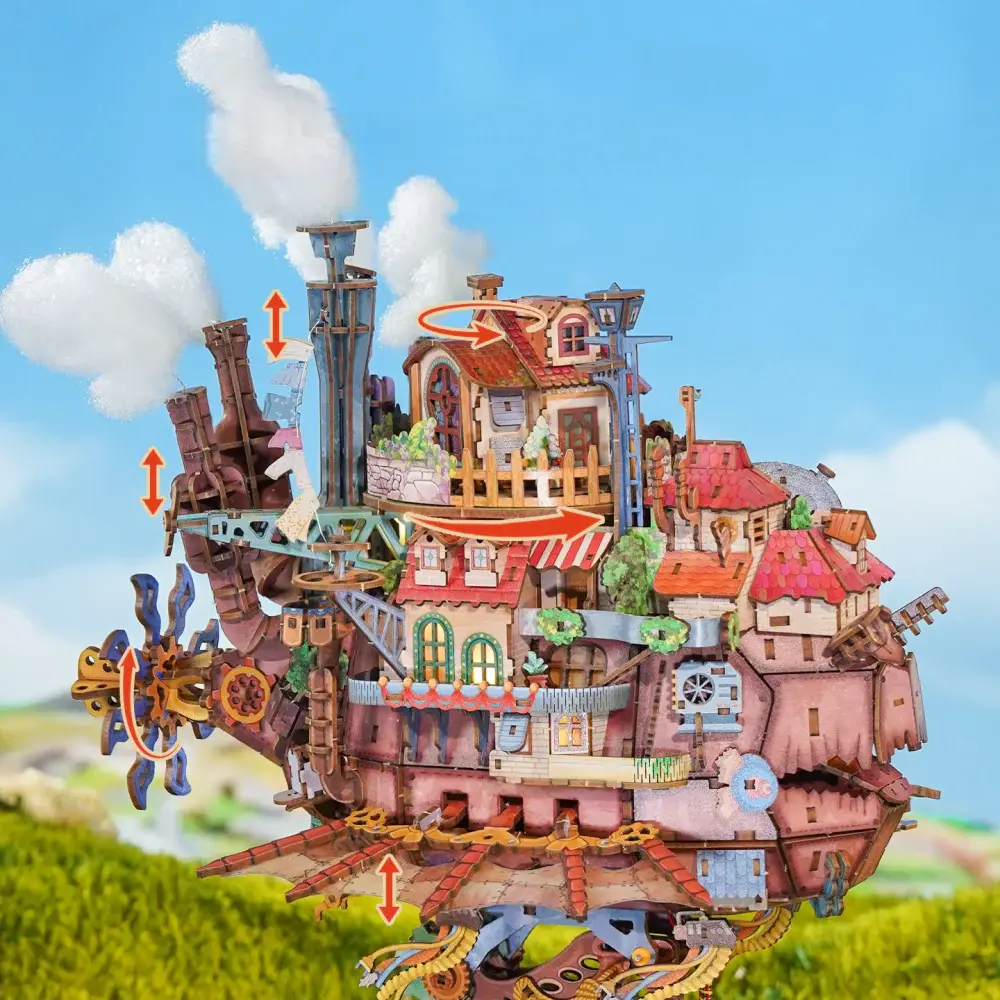 Roaming Fortress 3D Wooden Puzzle Ugeargeek