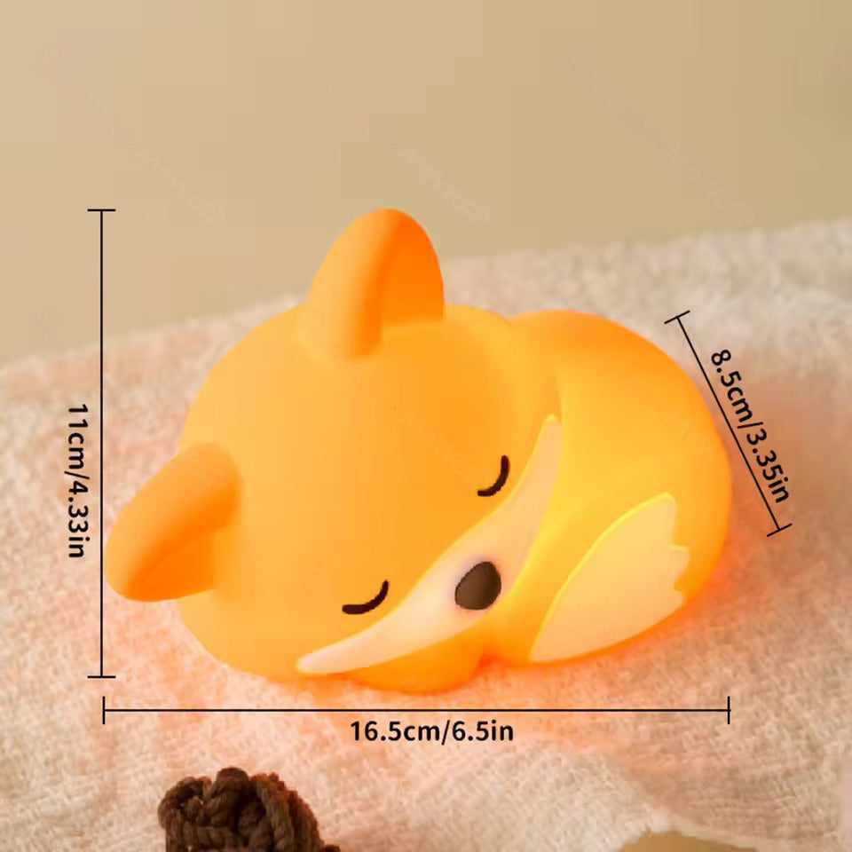 FoxGlow Fuchs-Nachtlicht für Kinder | USB-C, dimmbar | SpielTopia
