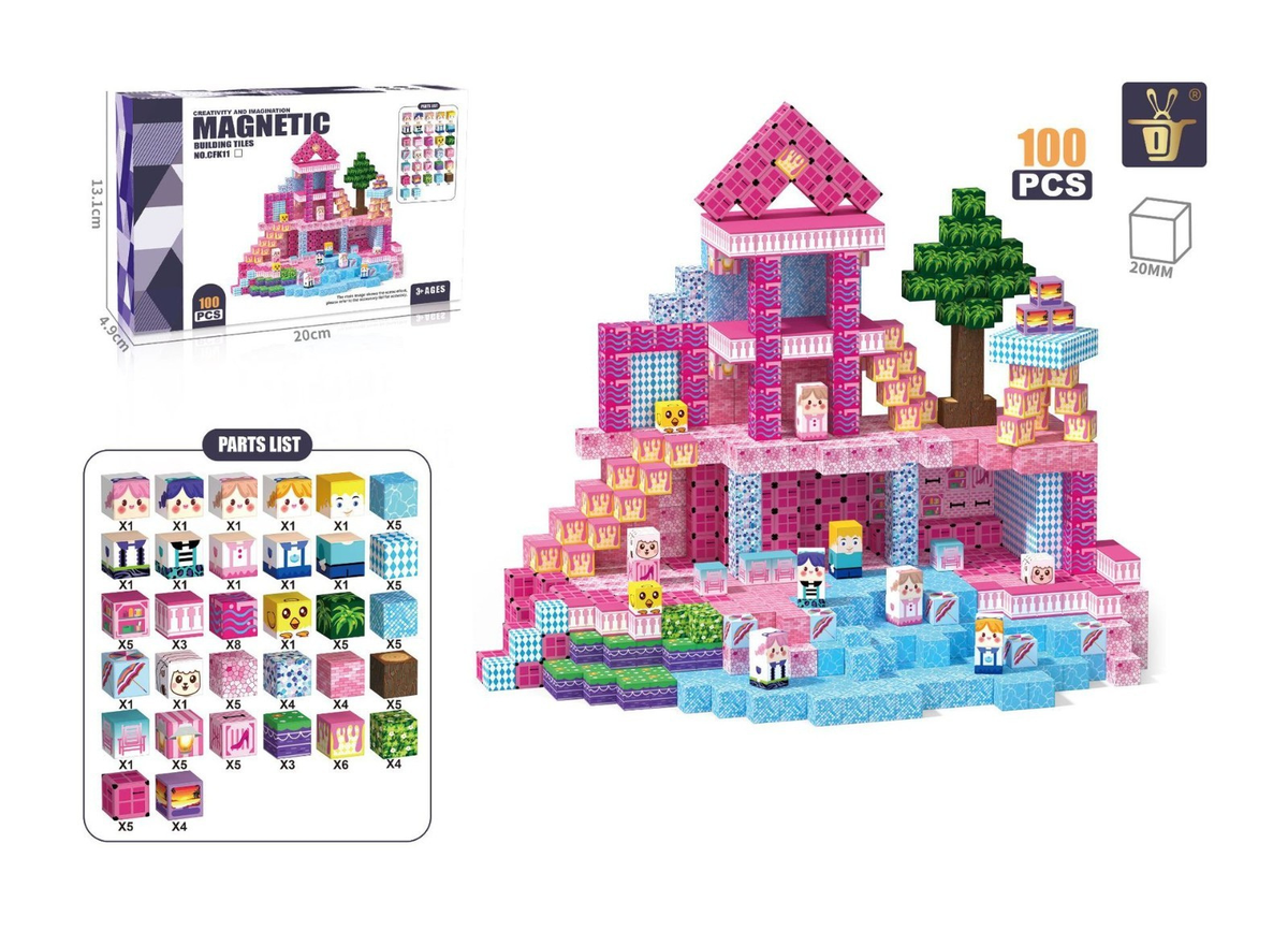 Magnetische Bausteine Set – STEM Konstruktionswürfel für Kinder | SpielTopia