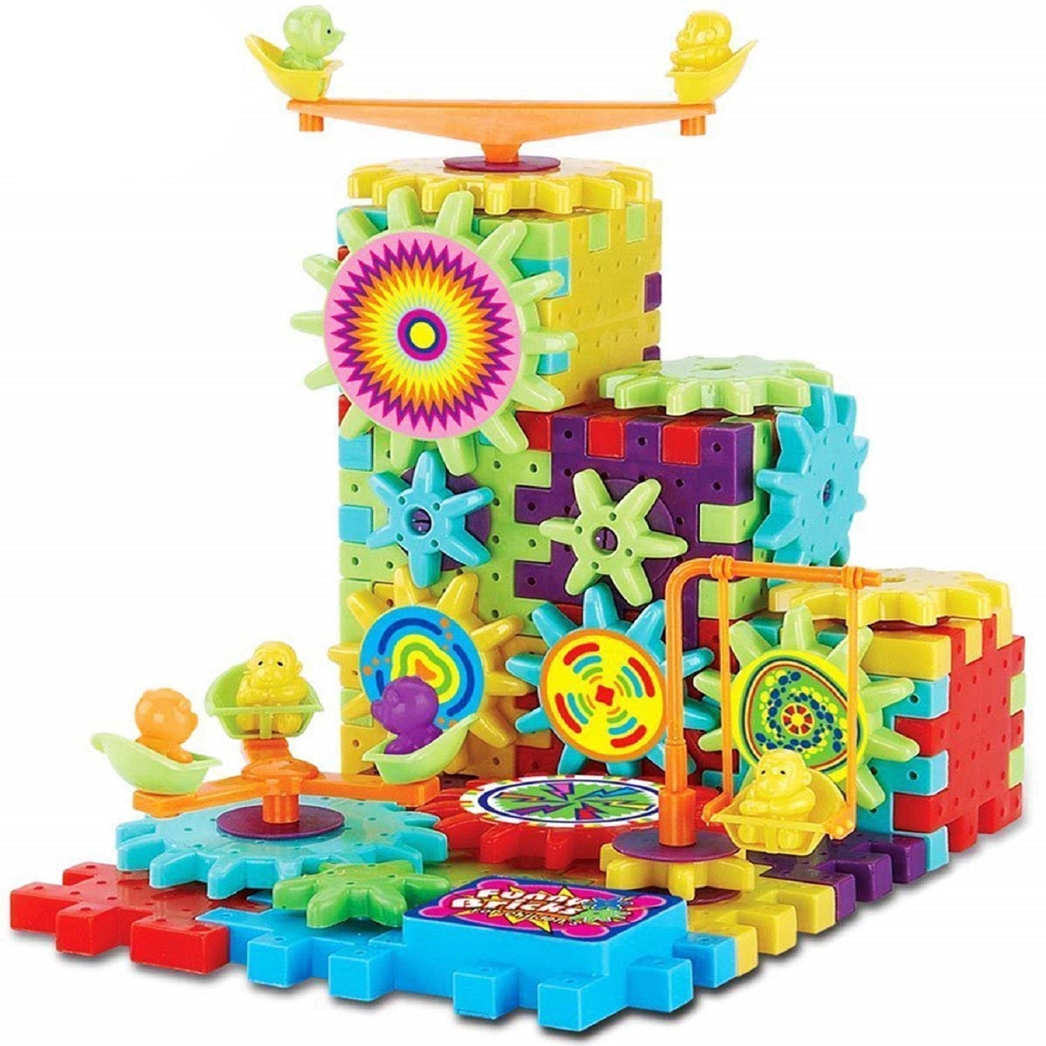 Zahnrad-Bauset für Kinder | 3D Bausteine mit Motor MagicGears