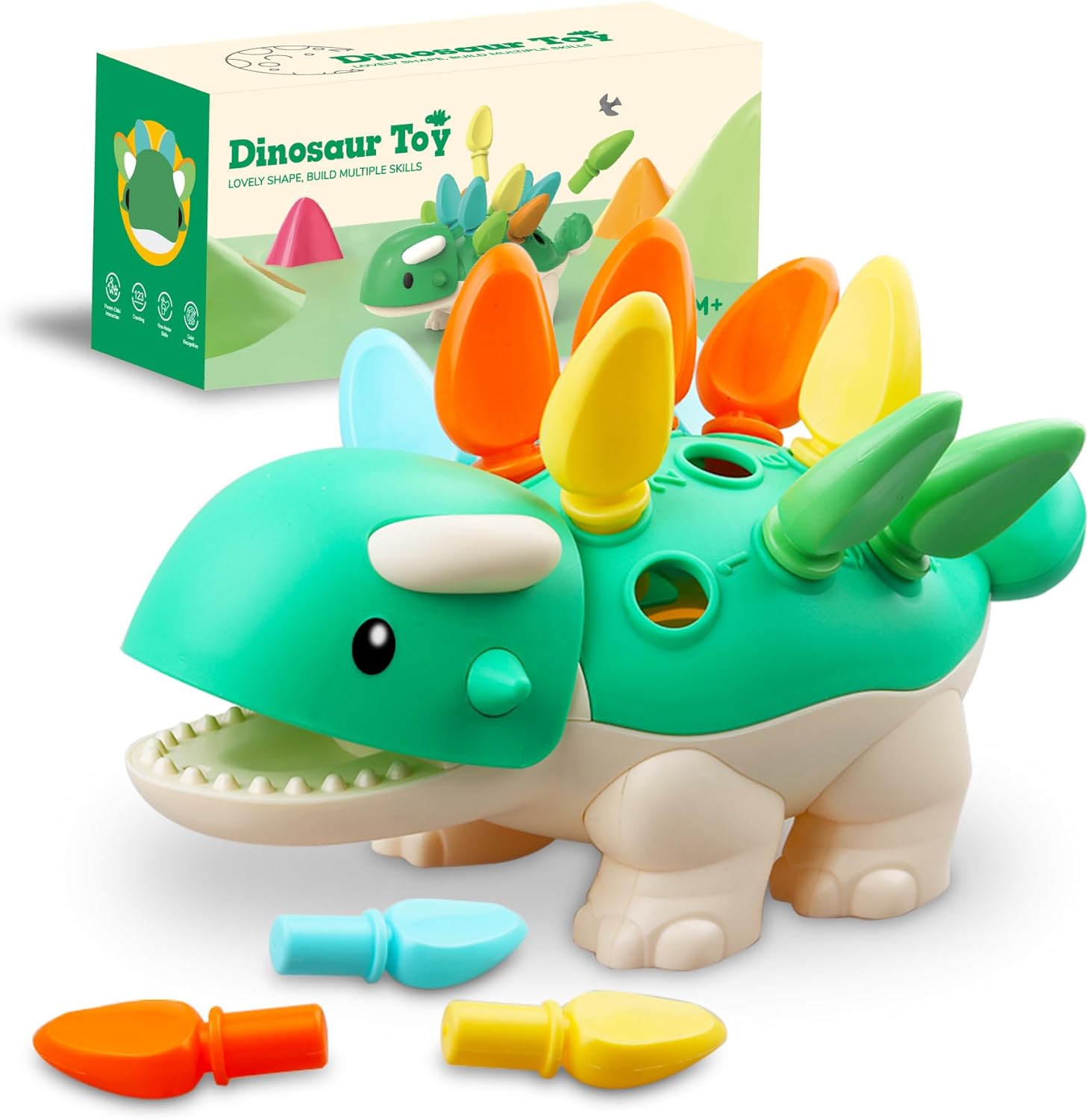 Dino-Sinnesspielzeug für Kleinkinder | Montessori DinoMinds