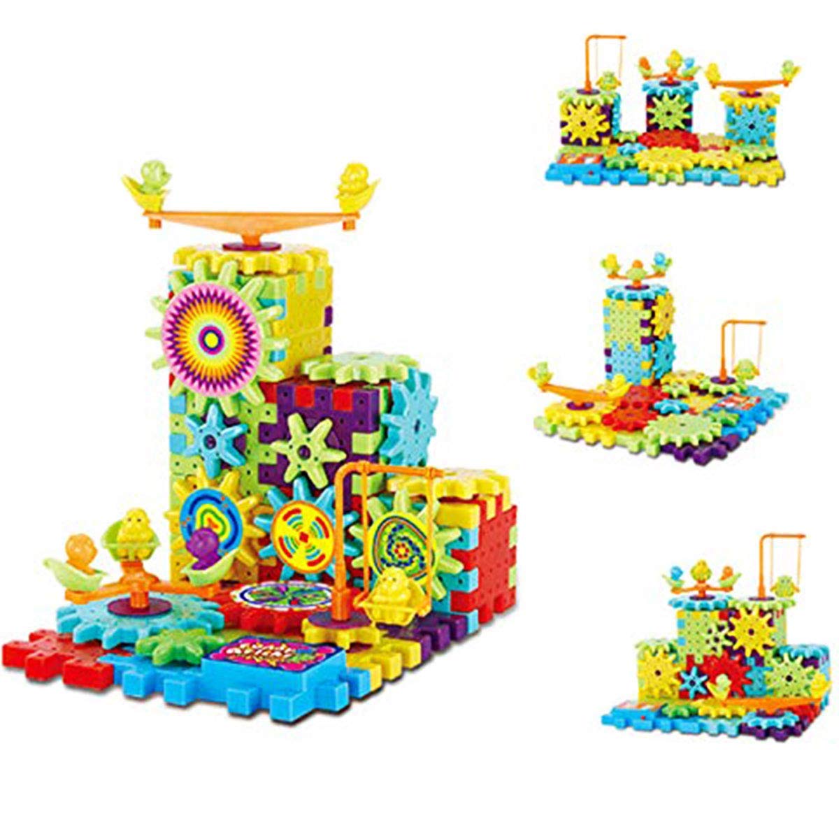 Zahnrad-Bauset für Kinder | 3D Bausteine mit Motor MagicGears
