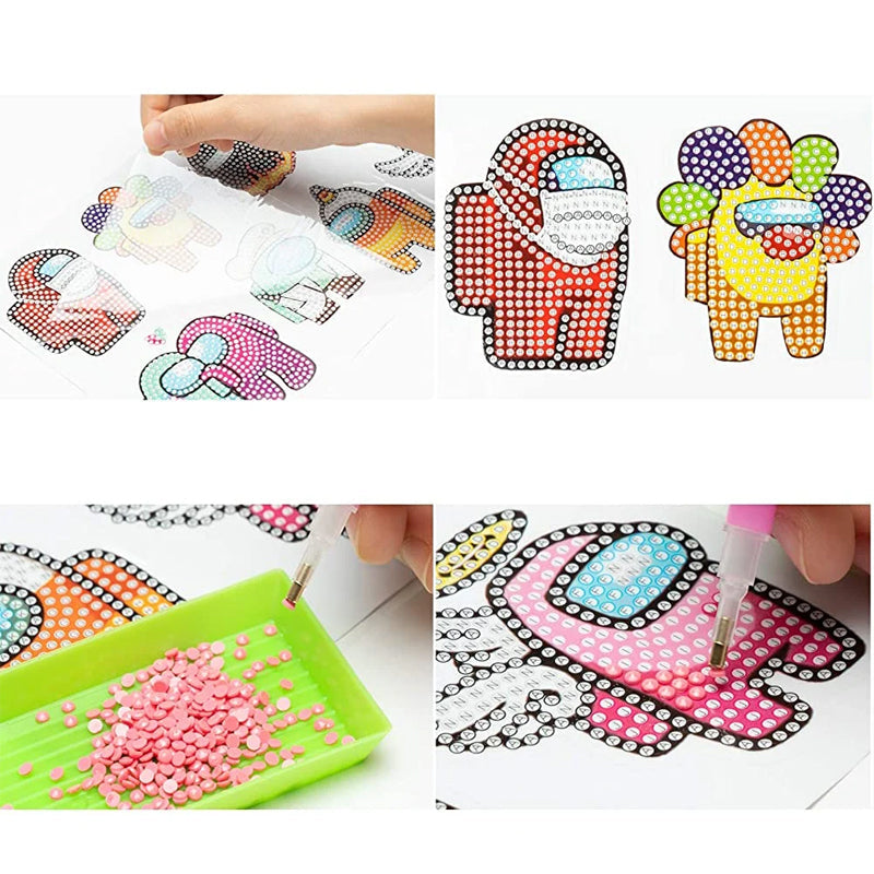 Diamant-DIY-Aufkleber | Ein schönes kreatives Bastelstück für Kinder - Fördert kreatives Spiel und Fantasie
