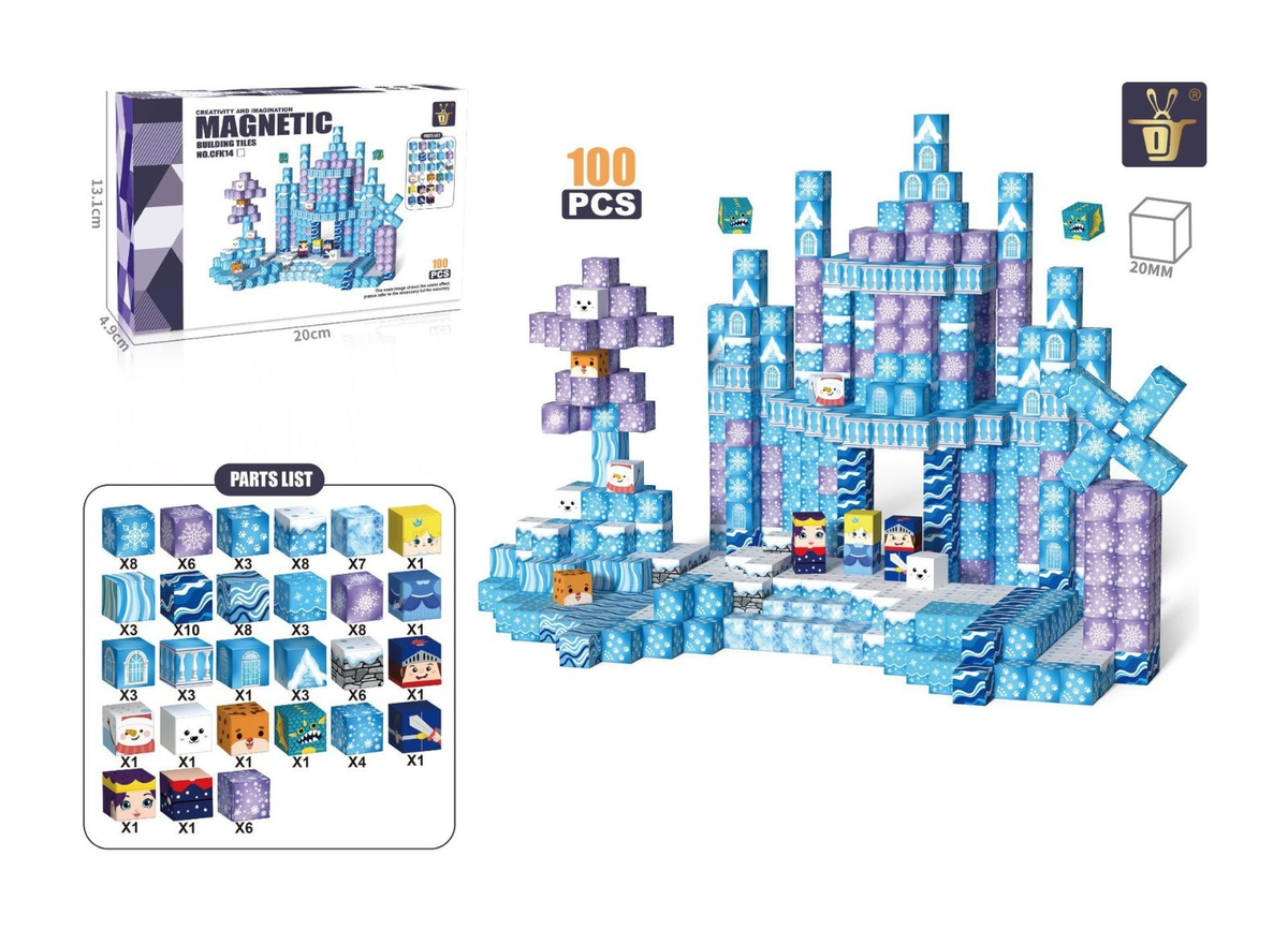 Magnetische Bausteine Set – STEM Konstruktionswürfel für Kinder | SpielTopia