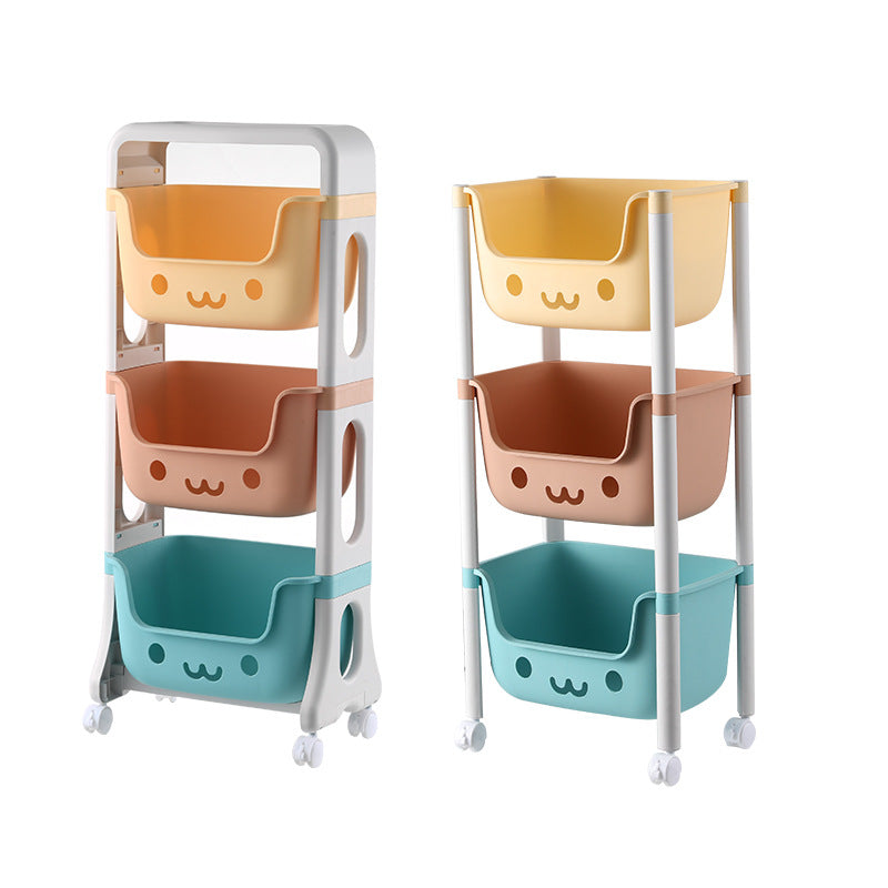 Kinderregal Katze mit Rollen