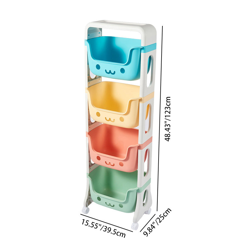 Kinderregal Katze mit Rollen