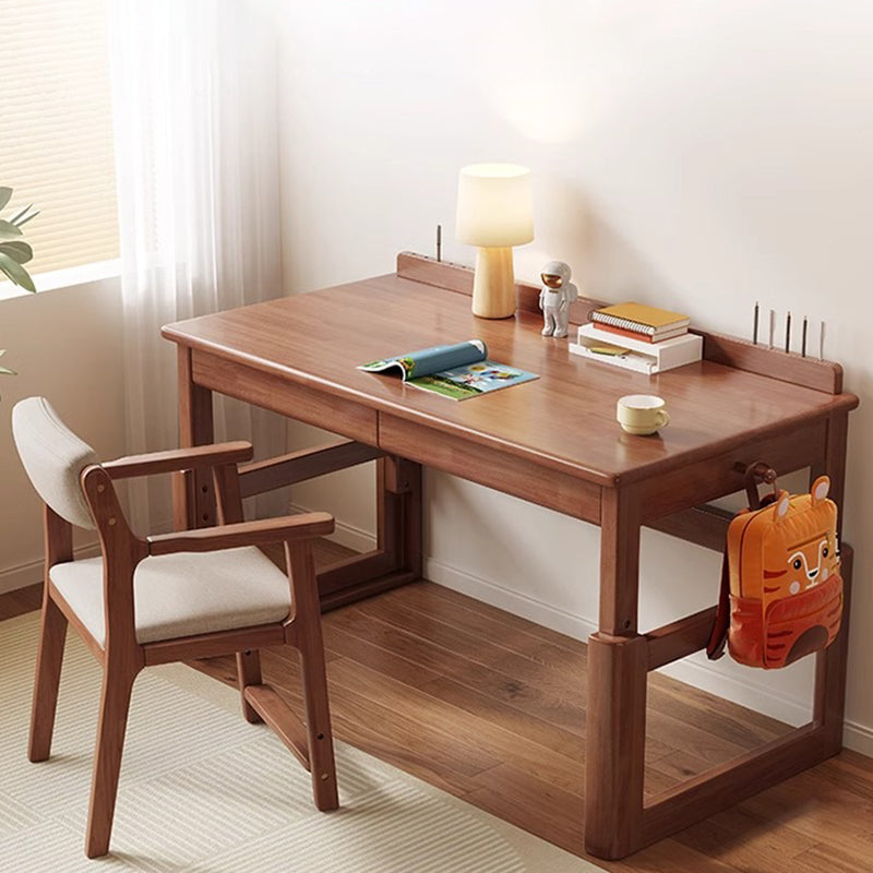 Kinderschreibtisch-Set aus Holz mit 2 Schubladen