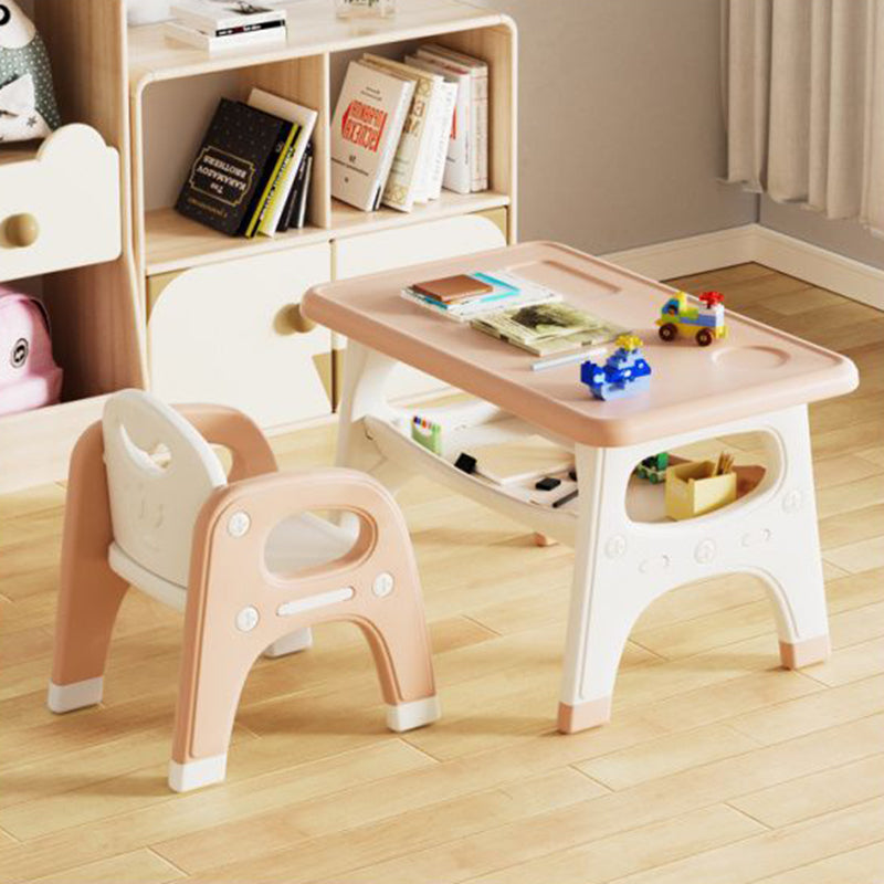 Kindertisch mit Stuhl und Ablagefach