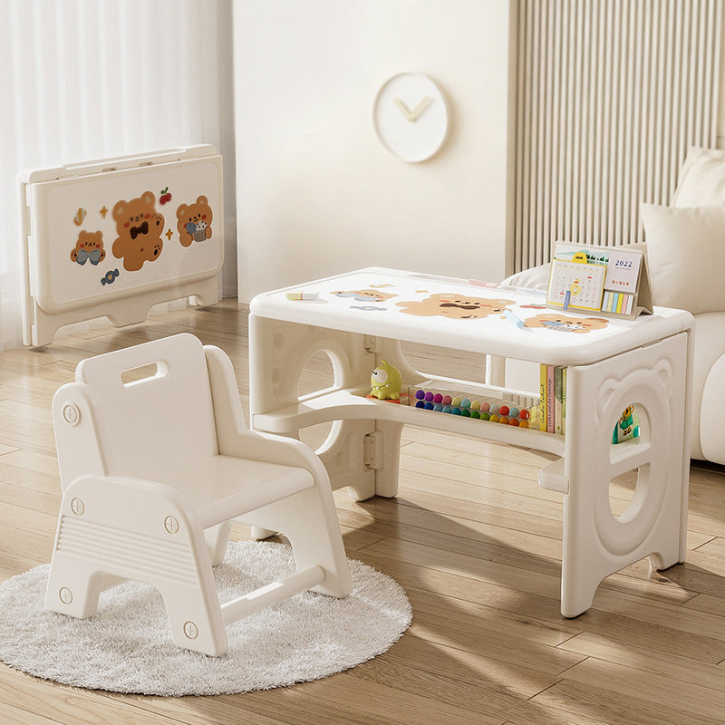 Klappbarer Kindertisch mit 2 Ebenen