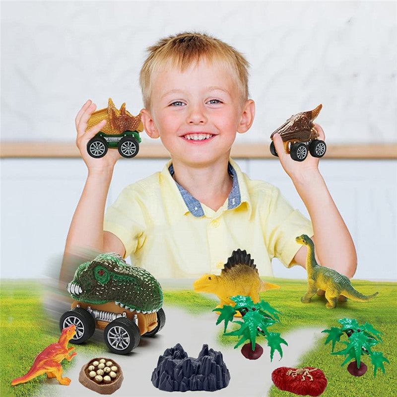 DinoKing-Truck | Abenteuer für kleine Entdecker – 11-in-1-Dinosauriertransport