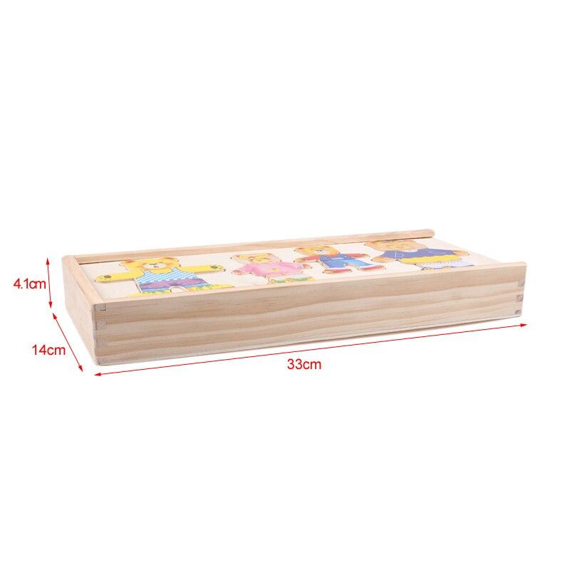 Anziehpuzzle aus Holz mit Bären | Lernpuzzle für Kinder