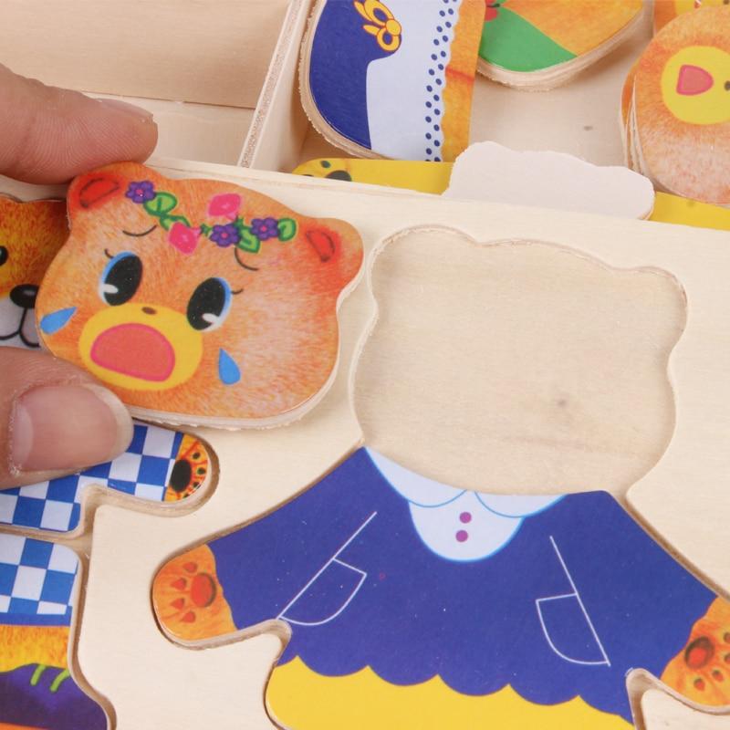 Anziehpuzzle Bär aus Holz | SpielTopia