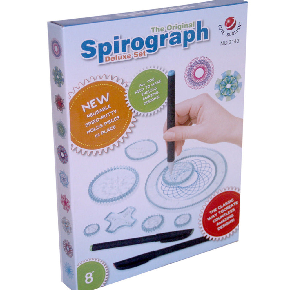 Spirograph Zeichenset für Kinder | Muster zeichnen mit Zahnrädern