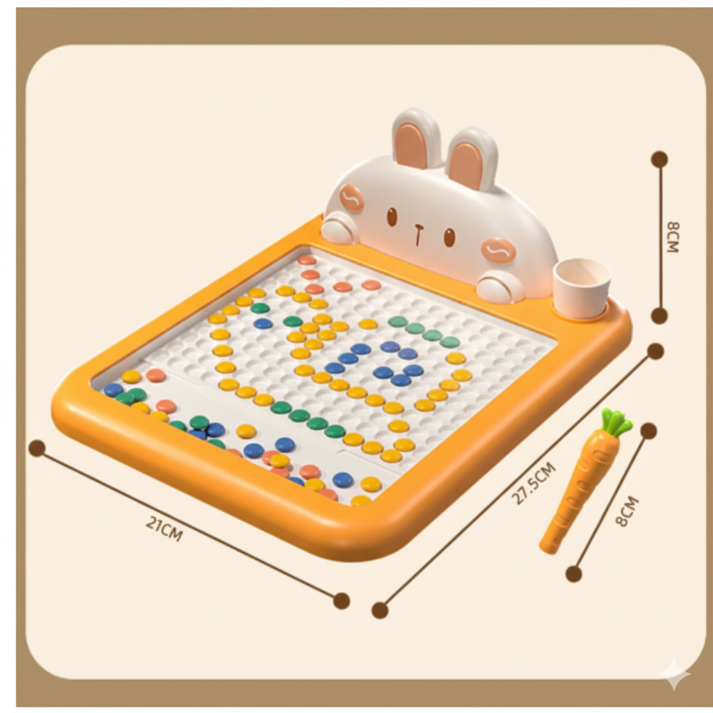 CreativoBoard | Magnetische Zeichentafel mit Schablonen | SpielTopia
