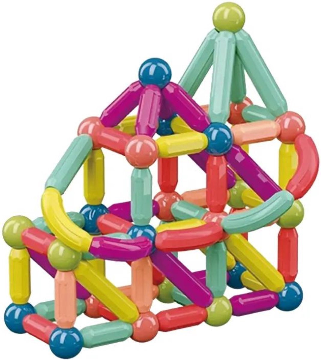 Magnetische Bausteine für Kinder | Buntes Magnet-Bauset
