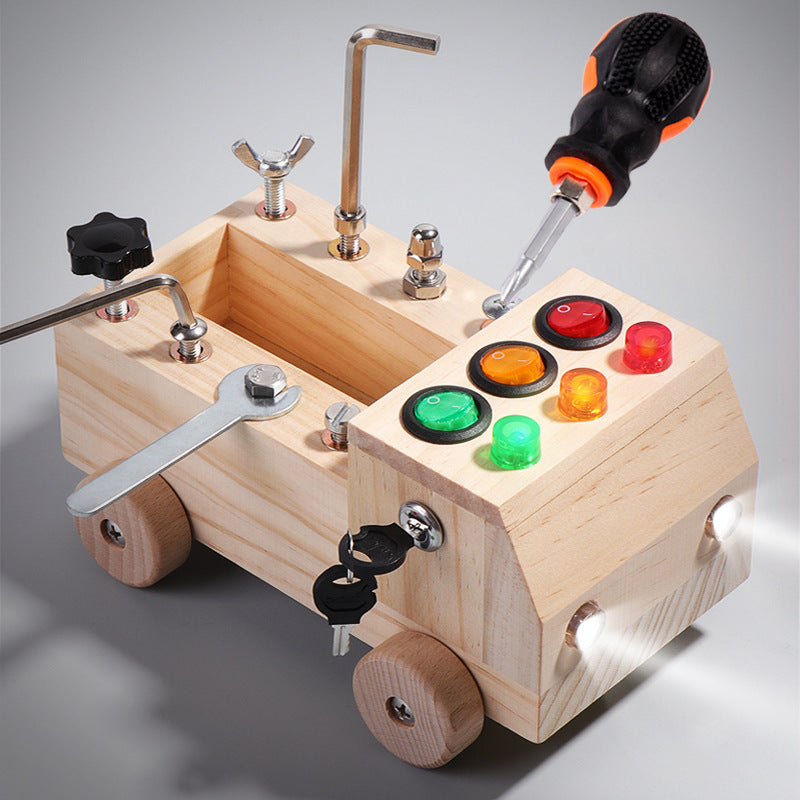 EcoToys Montessori Feuerwehrwagen | Entdecke die Kreativität - Pädagogisches Spielzeug für Kinder