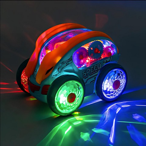 SpinRacer | Spektakulärer Stuntspaß – Elektrisches Stuntauto mit LED-Lichtern und Musik