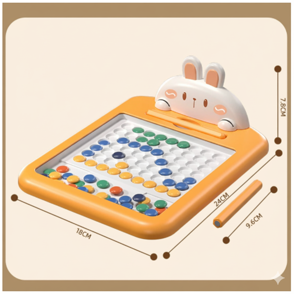 CreativoBoard | Magnetische Zeichentafel mit Schablonen | SpielTopia