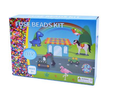 Bügelperlen-Set für Kinder | 24 Farben mit Aufbewahrungsbox