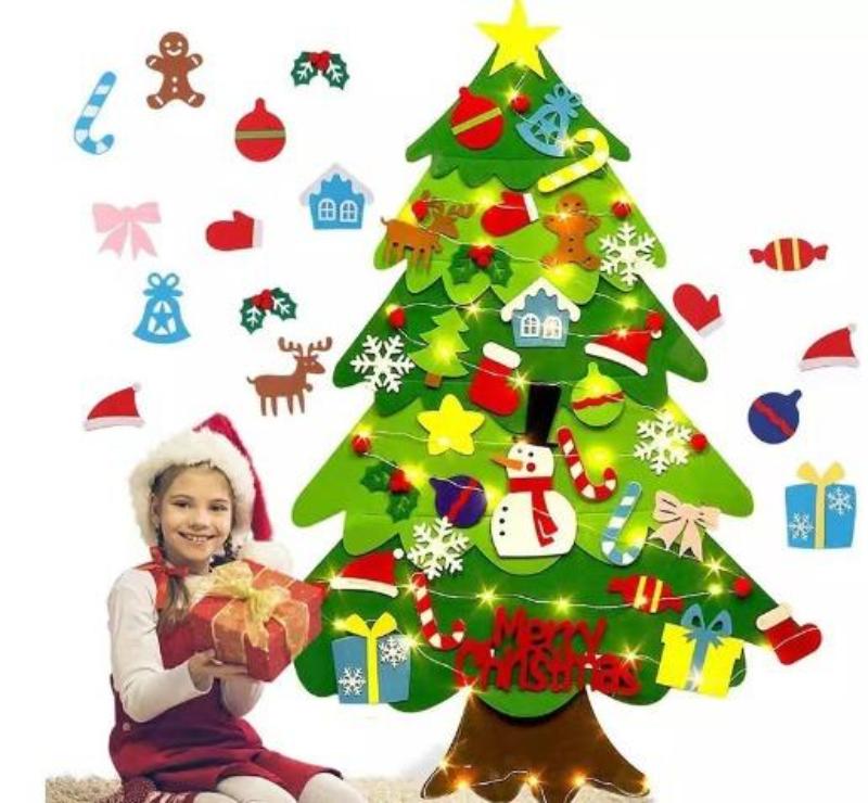 FestiTree | Magische Weihnachtsfreude für die ganze Familie – DIY Filz-Weihnachtsbaumdekoration
