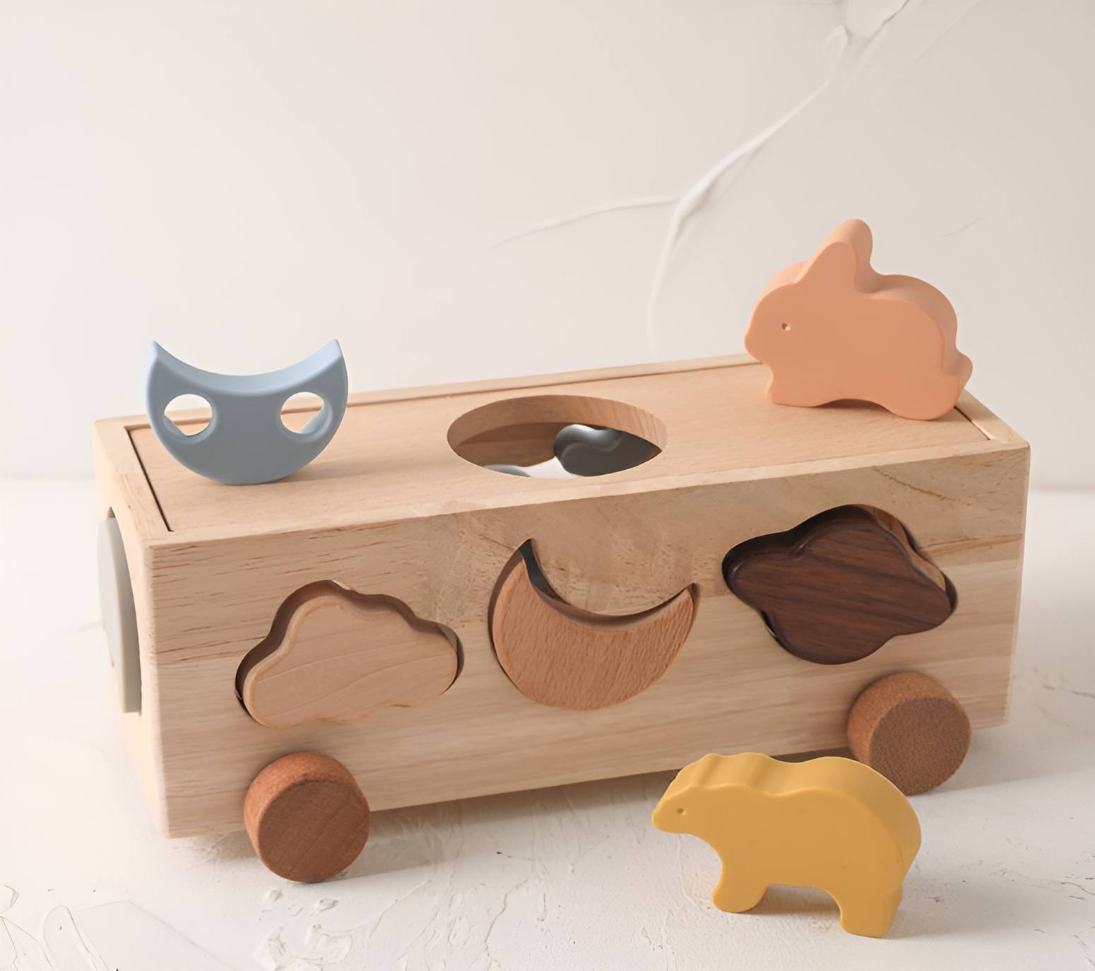 Silikon Stapelspielzeug für Babys | Montessori ab 6 Monaten