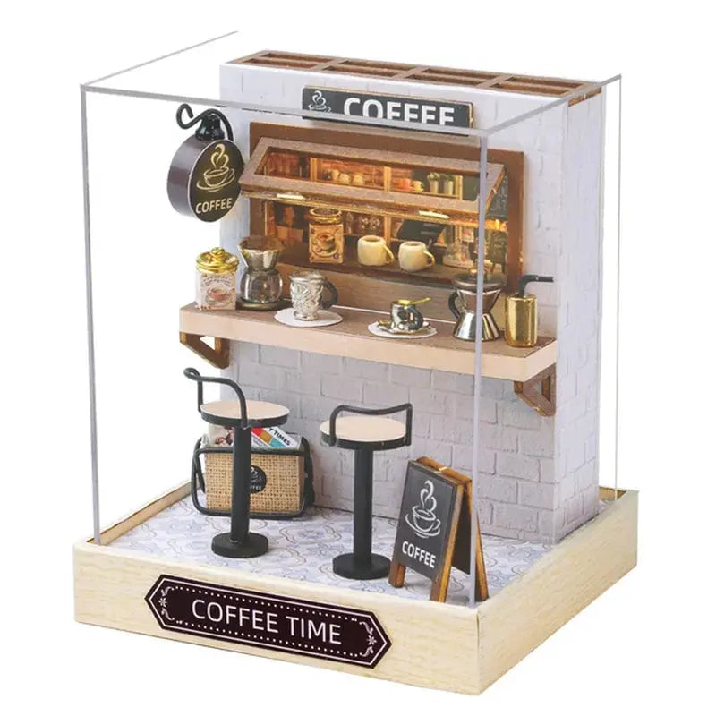 Coffee Counter DIY Miniature Kit MISS IRON