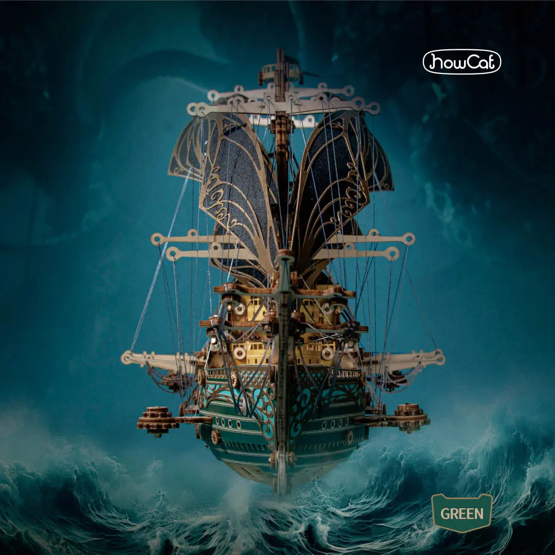Future Pirate Ship 3D Wooden Puzzle - MISSIRON