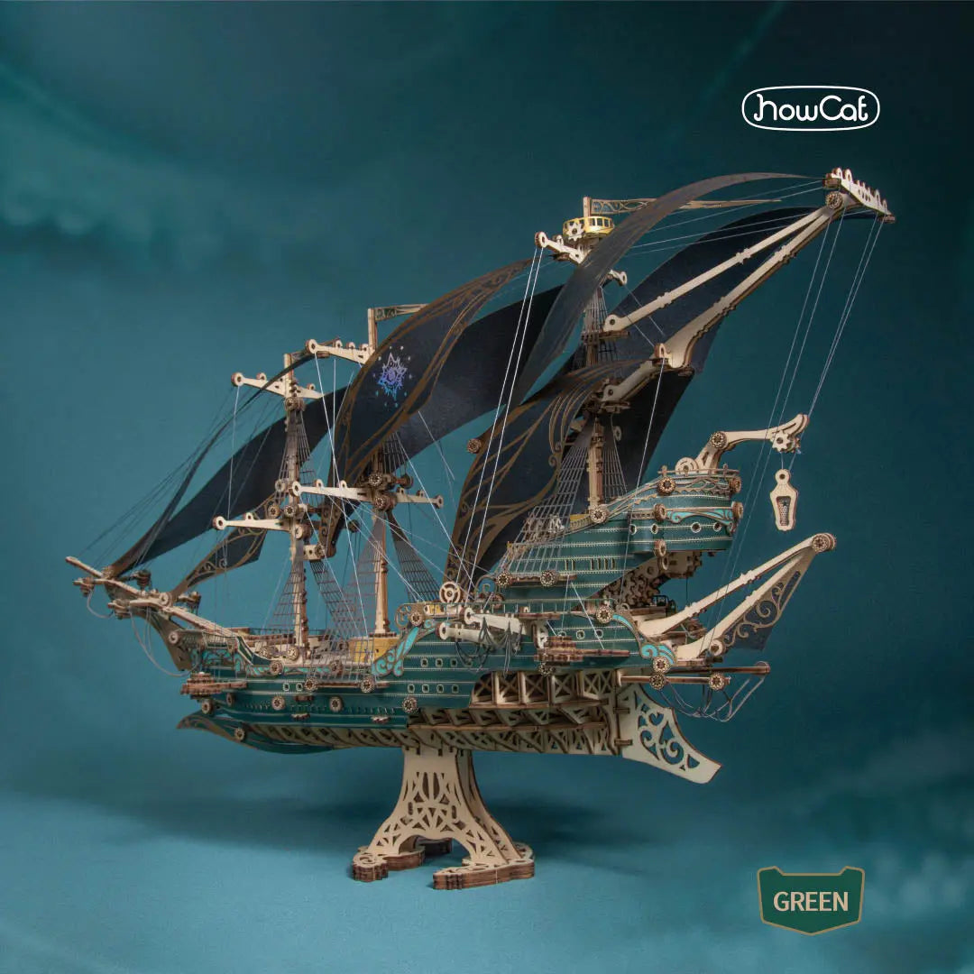 Future Pirate Ship 3D Wooden Puzzle - MISSIRON