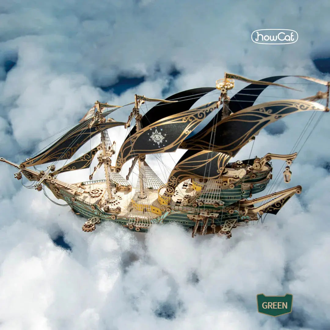 Future Pirate Ship 3D Wooden Puzzle - MISSIRON