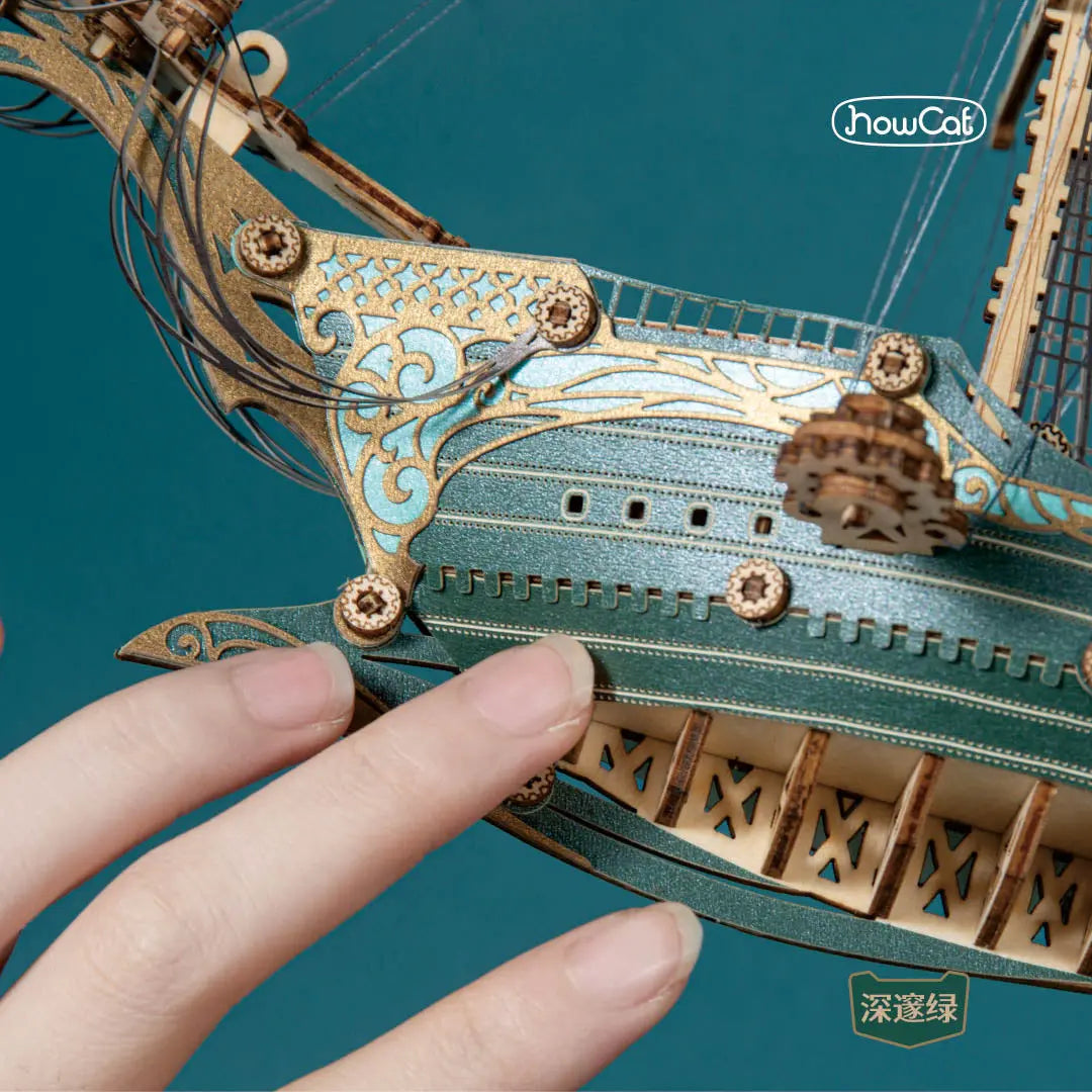 Future Pirate Ship 3D Wooden Puzzle - MISSIRON