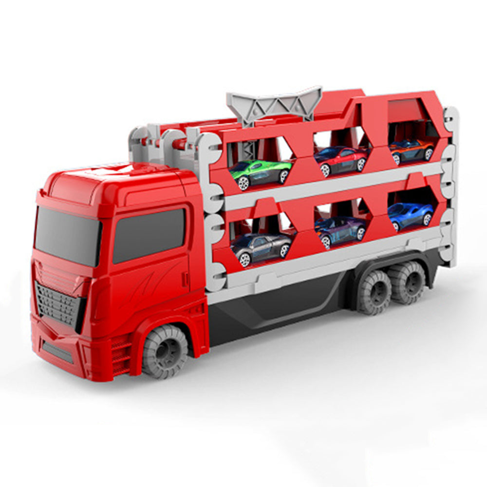 Transport-LKW-Spielzeug | Spannend – Rennbahn und Die-Cast-Set